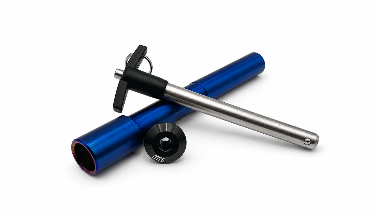 Talaria Komodo Titanium Front Axle with Quick-Pull Handle | Warp 9