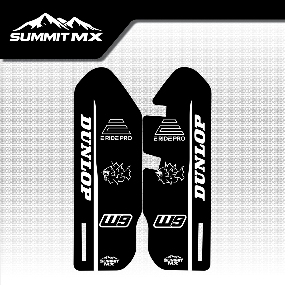 E Ride Pro 3.0/SR Fork Guard Decals - 9 Finishes