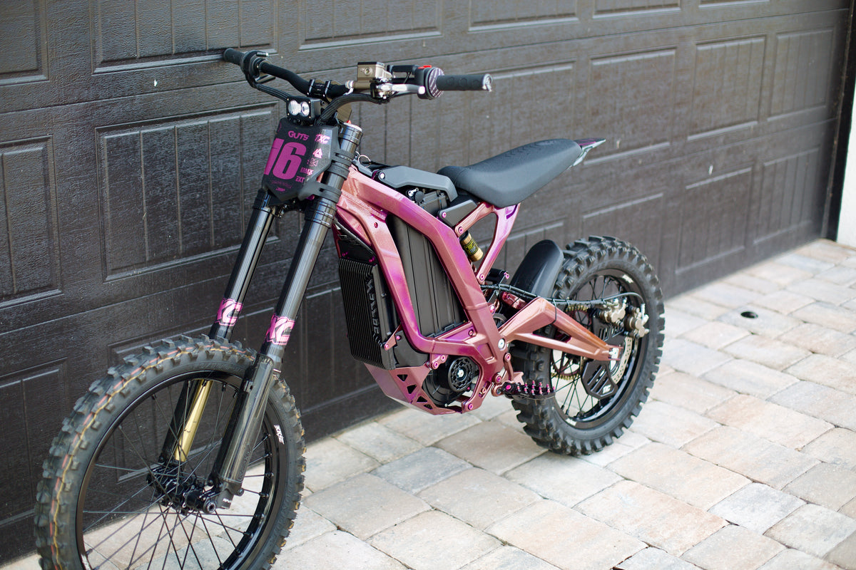 Surron Light Bee | Custom Bike Build | Pink Powder Coat + Pinkout Package