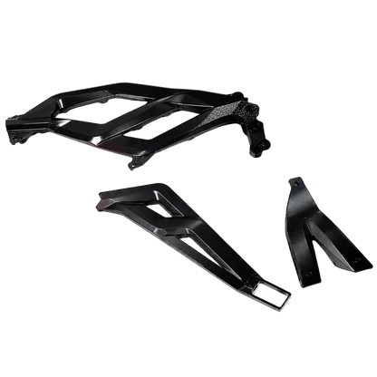 Black molded 79Mods frame guards for 79Bike and Ventus, showing the contoured guard components