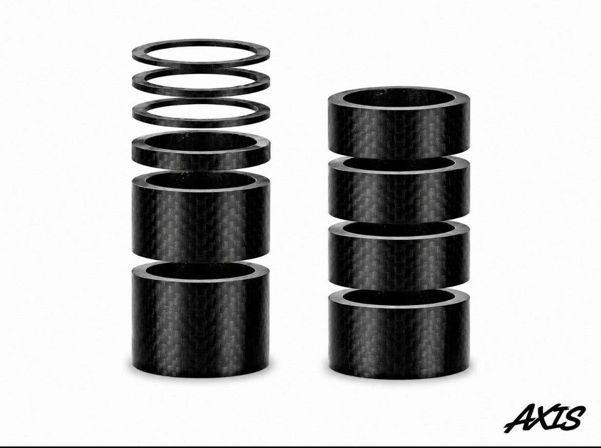 31.8mm Carbon Fiber Handlebar Spacers for E-Moto Direct Mounts | 12-Piece Set