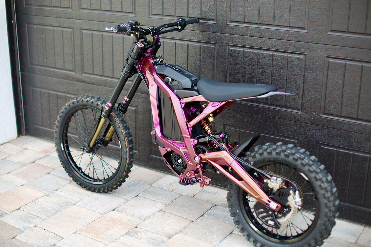 Surron Light Bee | Custom Bike Build | Pink Powder Coat + Pinkout Package