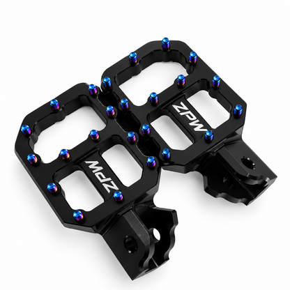 Mini E-Moto Foot Pegs with Titanium Grip Bolts