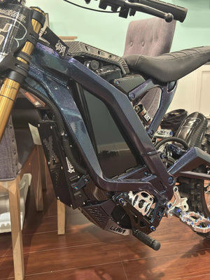 E-Bike "invisible" Vantablack Battery Wrap