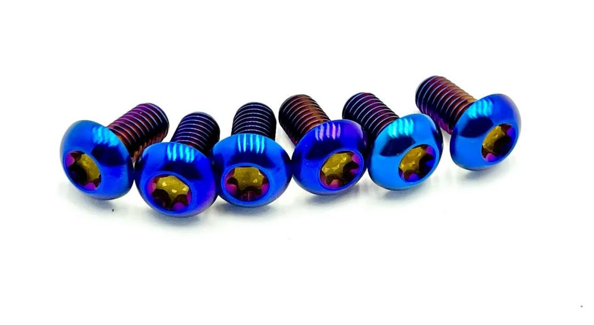 E-Moto | Titanium Front Rotor Bolts | Set of 6