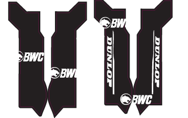 E-Ride Pro Fork Guard Decals – White or Chrome