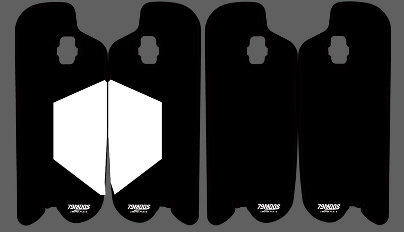 79Bike Fork Guard Decals - Chrome or White