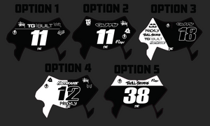 TXC Ultra Bee Plate Decal