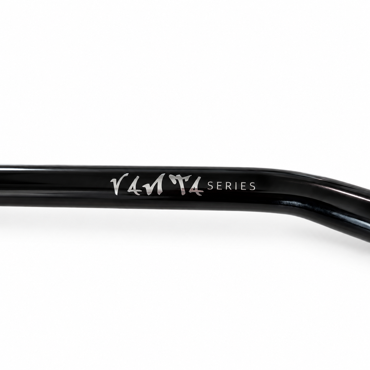 Glossy black TXC Vanta Bars 31.8 mm direct-mount electric motorcycle handlebar, full product view on white studio background.