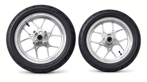 12” CHROME Supermoto Wheel Set Kit Tuttio/Yozma/HeyBike/Razor