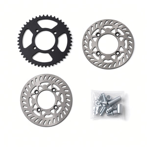 12” CHROME Supermoto Wheel Set Kit Tuttio/Yozma/HeyBike/Razor