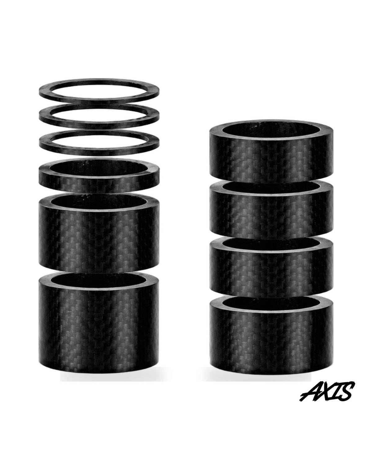 31.8mm Carbon Fiber Handlebar Spacers for E-Moto Direct Mounts | 12-Piece Set