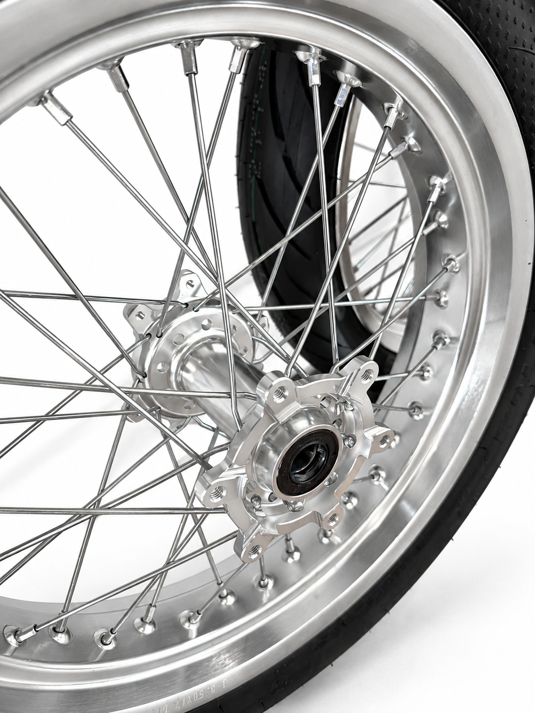 Surron Ultra Bee | Chrome Supermoto Wheel Kit | 17-Inch