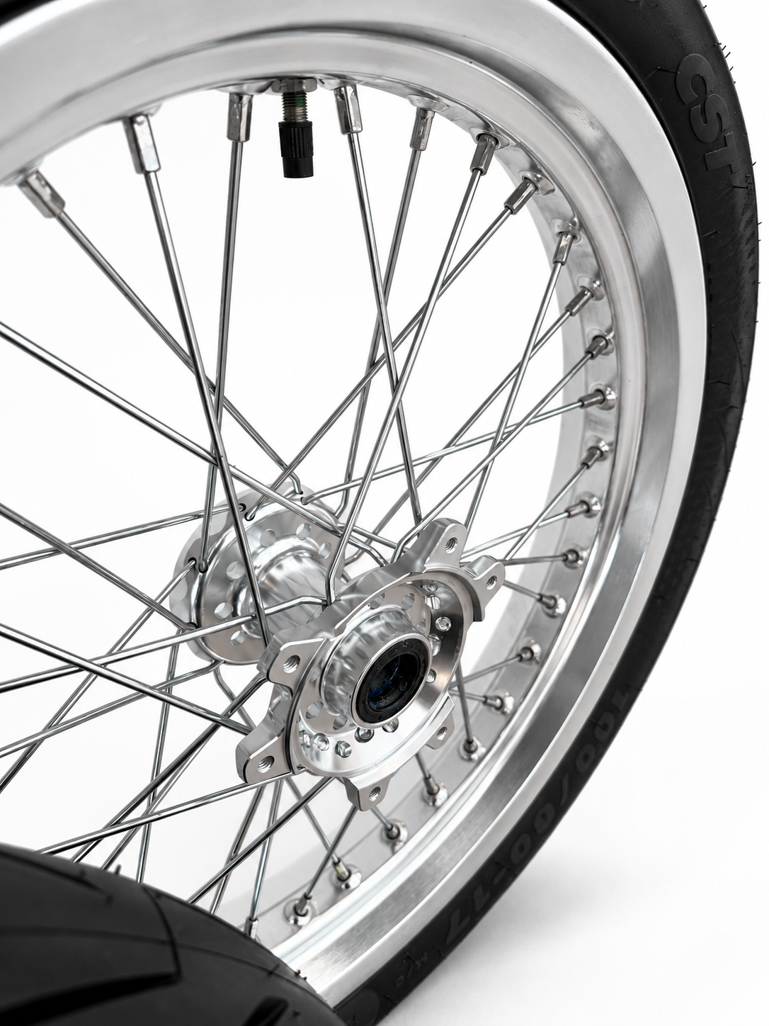 Surron Ultra Bee | Chrome Supermoto Wheel Kit | 17-Inch