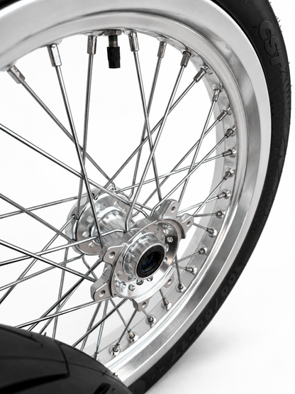 Surron Ultra Bee | Chrome Supermoto Wheel Kit | 17-Inch