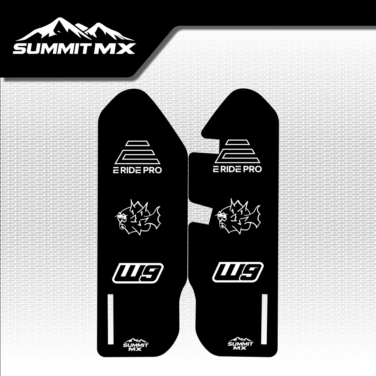 E Ride Pro 3.0/SR Fork Guard Decals - 9 Finishes