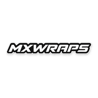 MXWraps wordmark logo sticker