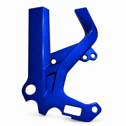 Sonic Blast Surron Light Bee X frame guards with a deep cobalt blue metallic sparkle finish