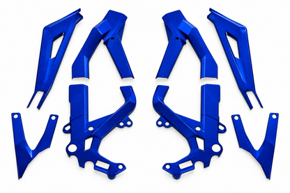 Sonic Blast Light Bee coated frame guards full set on white background