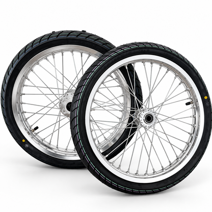 CST 17-Inch Chrome Talaria XXX / MX3 / MX4 Supermoto Wheelset