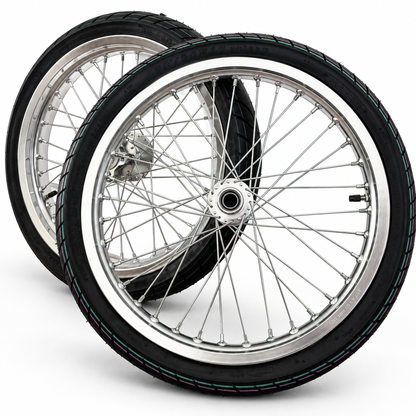 CST 17-Inch Chrome Talaria XXX / MX3 / MX4 Supermoto Wheelset