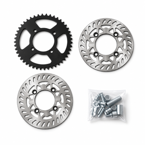 12” CHROME Supermoto Wheel Set Kit Tuttio/Yozma/HeyBike/Razor