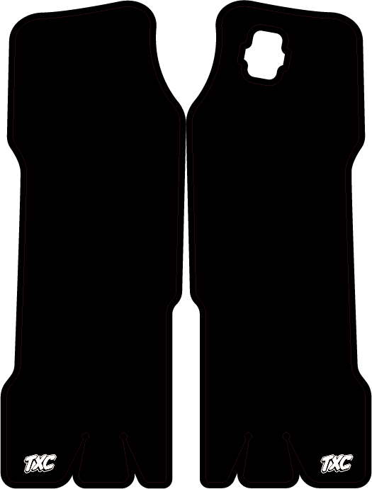 TXC vinyl decals for DNM fork guards