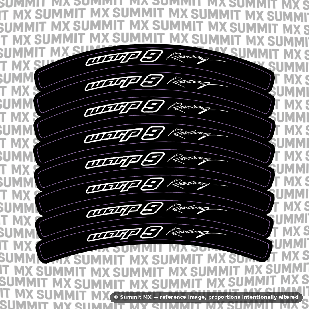 E-Moto Rim Decals | 8-Piece Vinyl Wheel Kit