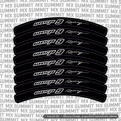 E-Moto Rim Decals | 8-Piece Vinyl Wheel Kit